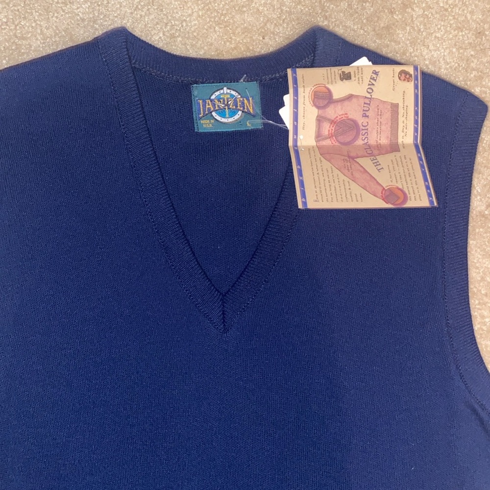 Vintage Jantzen Navy Sweater Vest